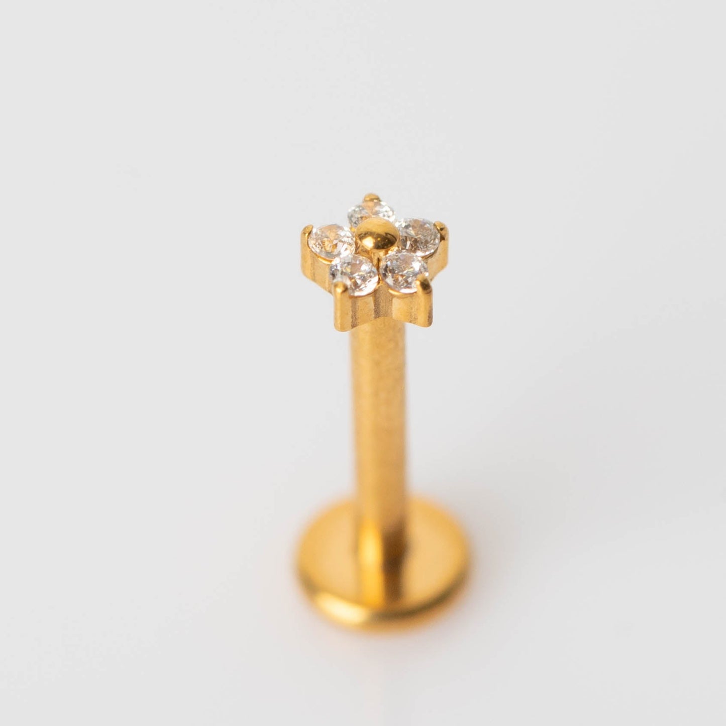 Piercing PVD Gold Star Flower- Titânio