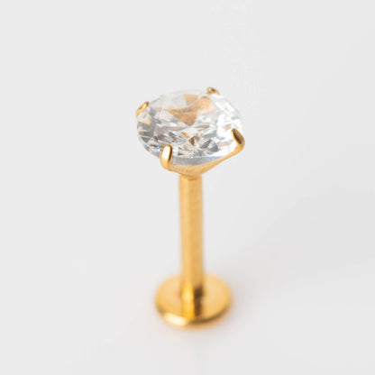 Piercing PVD Gold Ponto de Luz- Titânio