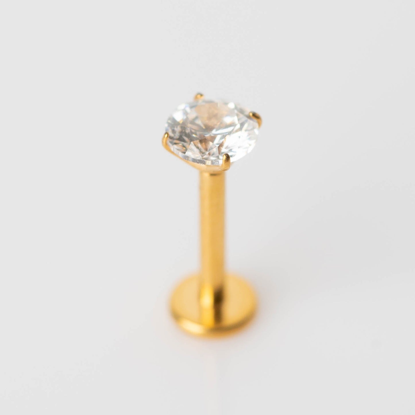 Piercing PVD Gold Ponto de Luz- Titânio