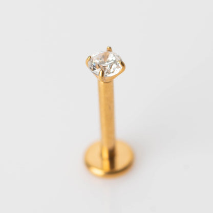 Piercing PVD Gold Ponto de Luz- Titânio