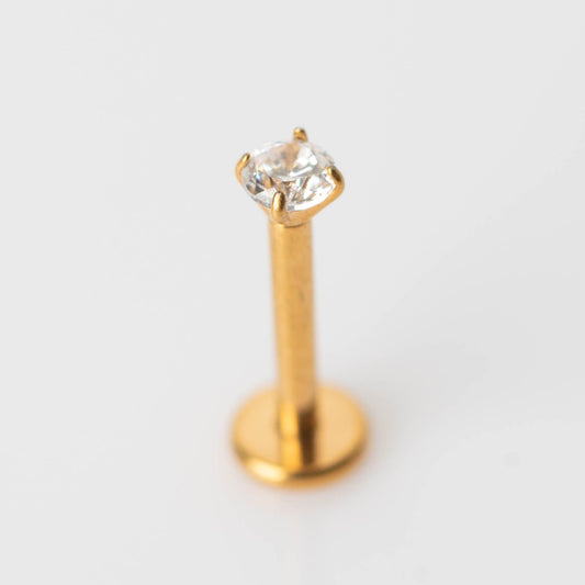 Piercing Ponto de Luz PVD Dourado - Titânio