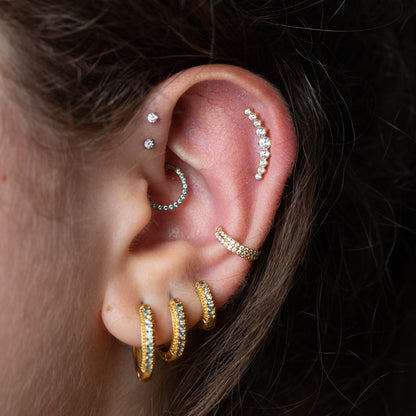 Piercing Harley PVD Dourado - Titânio