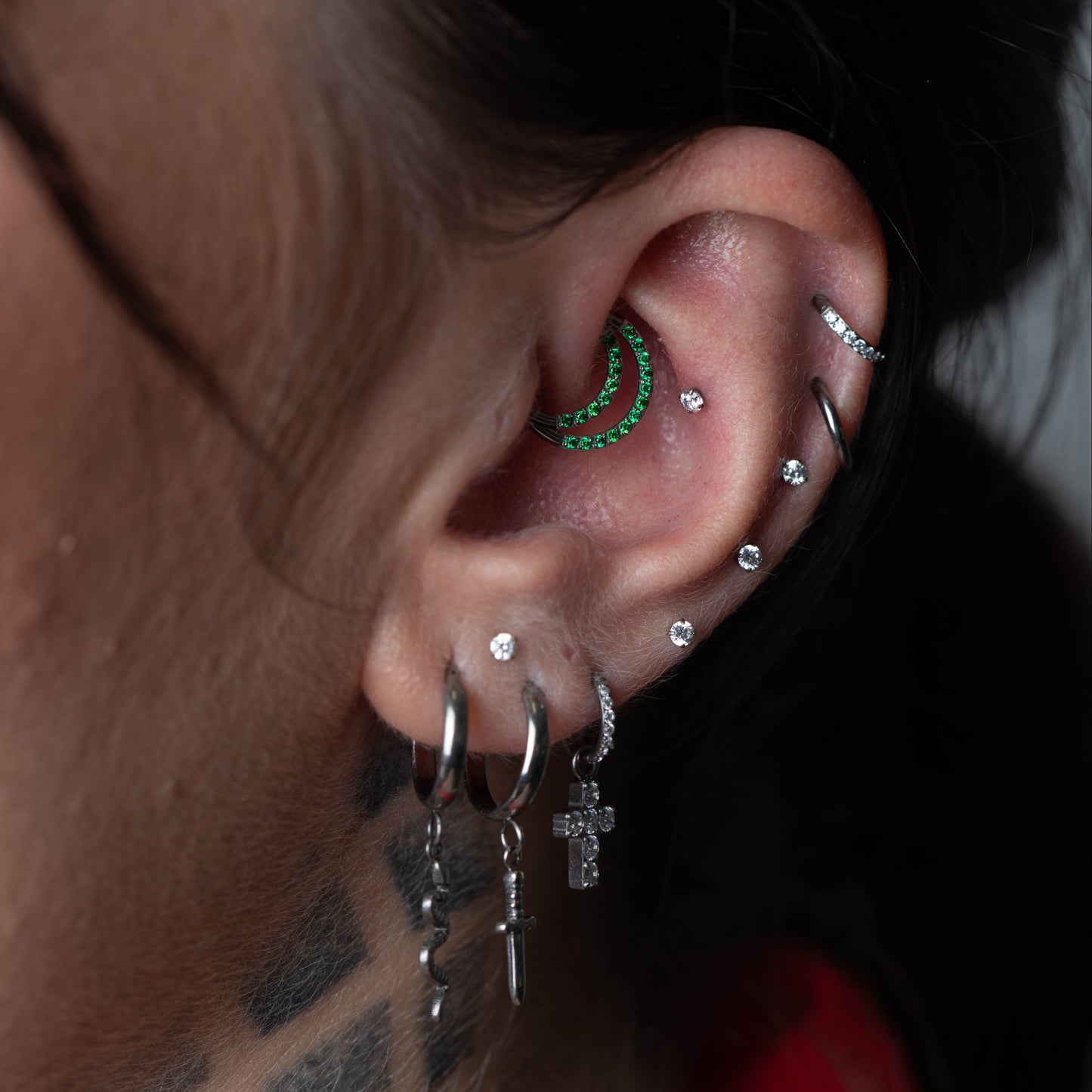 Piercing Courtney Verde- Titânio
