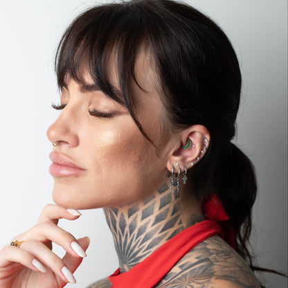 Piercing Courtney Verde- Titânio