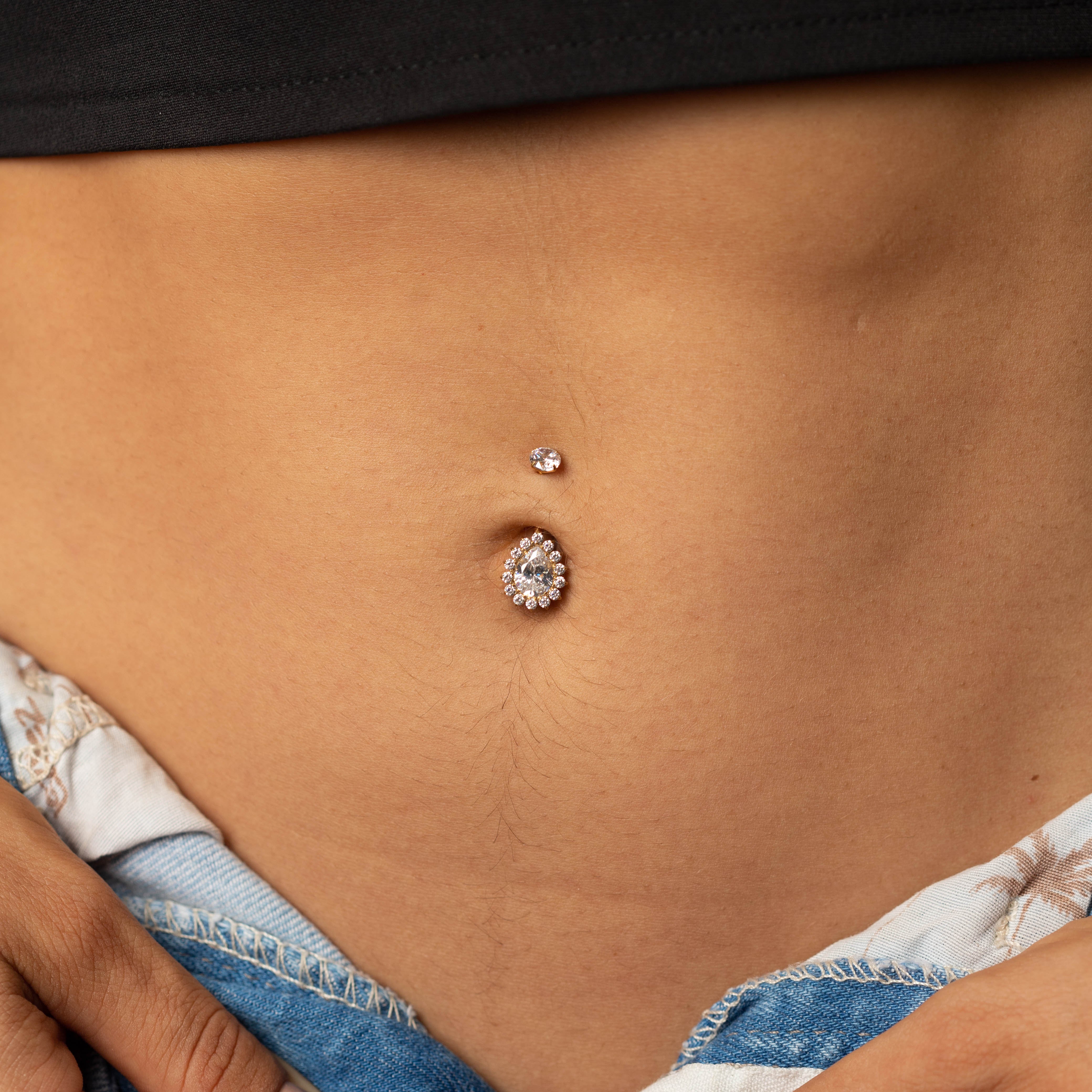 Piercing PVD Gold Samira -Titânio