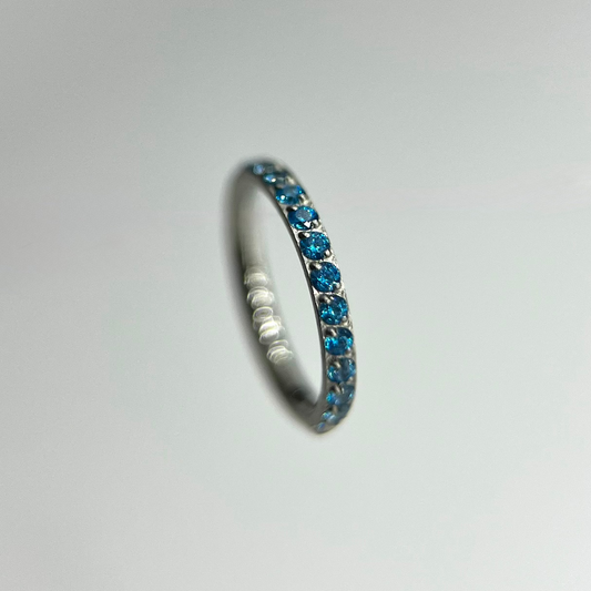 Piercing Argola Unic Azul- Titânio