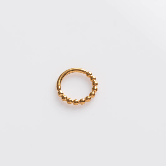 Piercing Argola Orbi PVD Dourado - Titânio