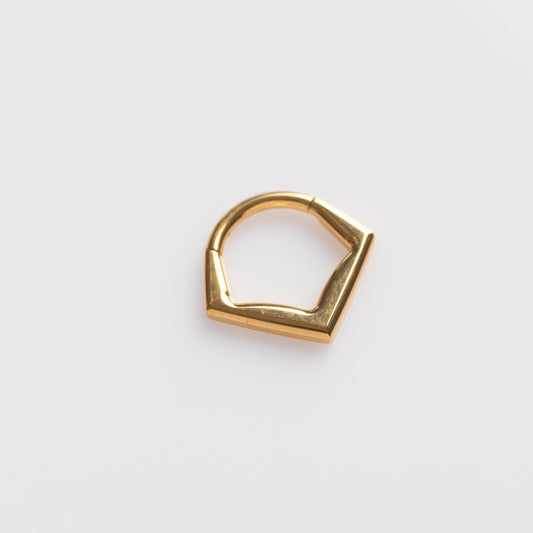 Piercing Argola Axia PVD Dourado - Titânio