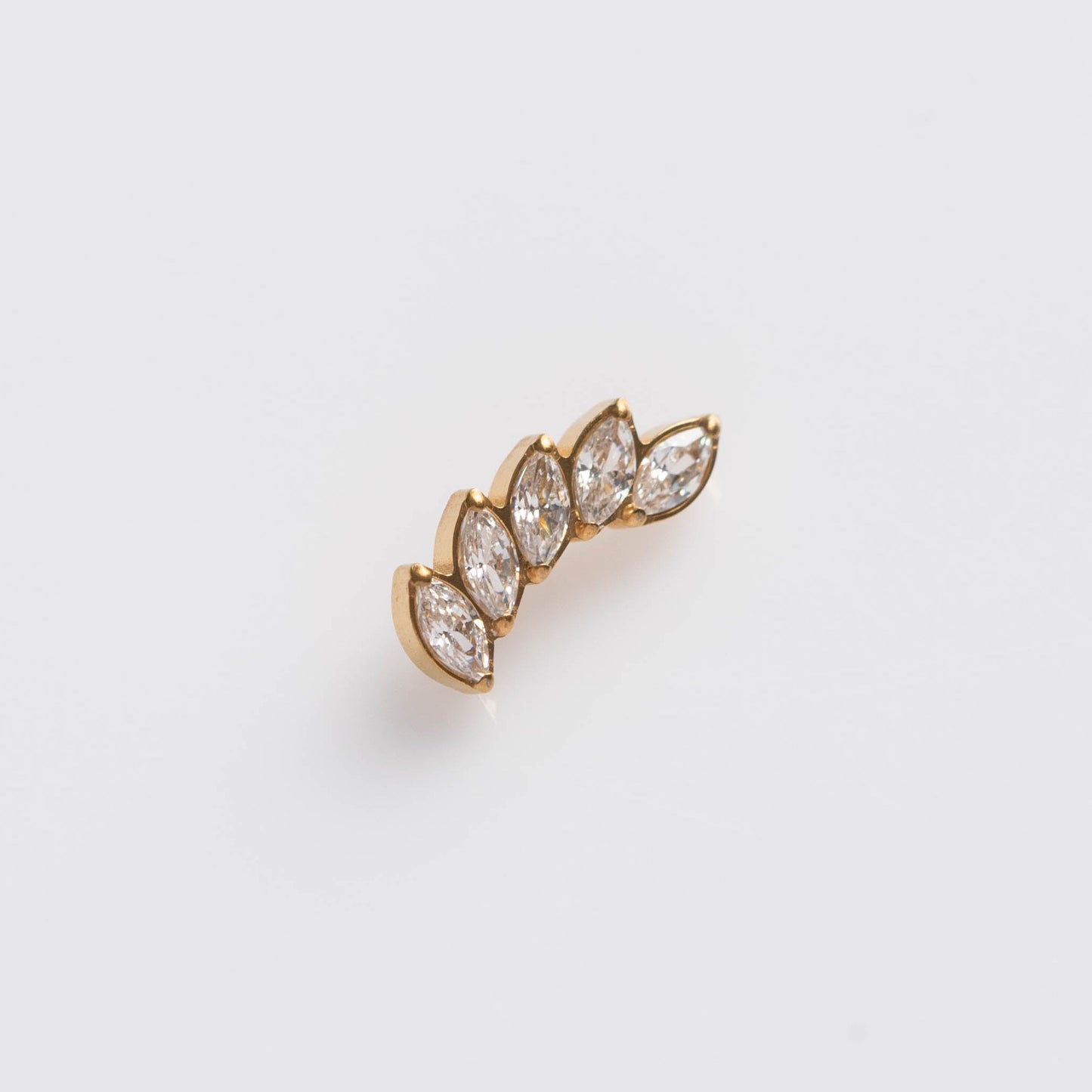Piercing Maelle PVD Dourado - Titânio