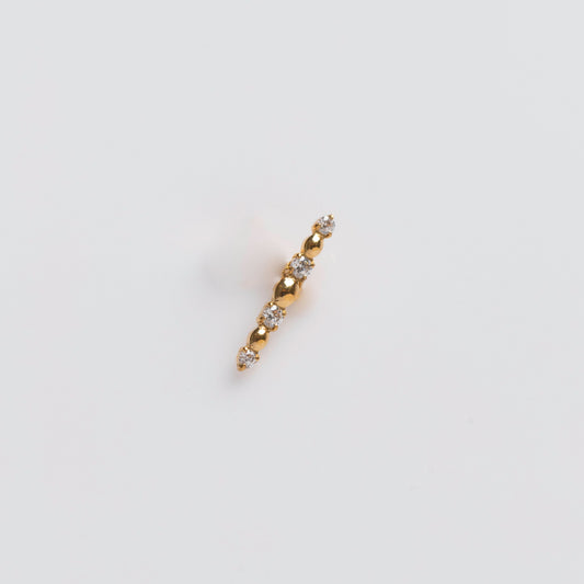 Piercing Nyra PVD Dourado - Titânio