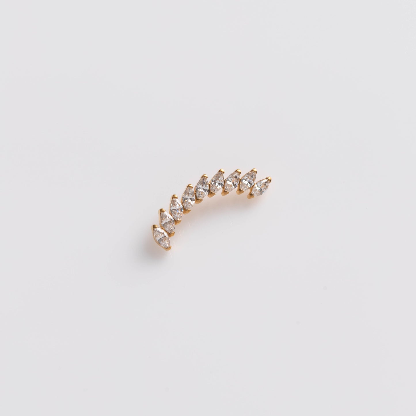 Piercing Aurelia Curve Dourado PVD – Titânio