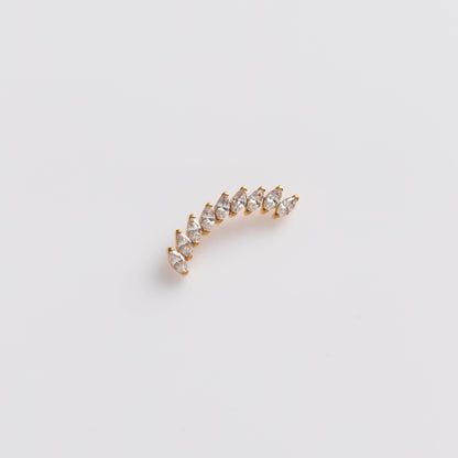 Piercing Aurelia Curve Dourado PVD – Titânio