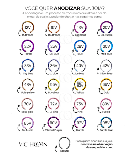 Piercing Zahra -Titânio