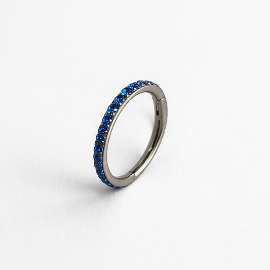 Piercing Argola Unic Azul Marinho - Titânio