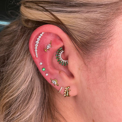 Piercing T-Rex PVD Dourado Titânio