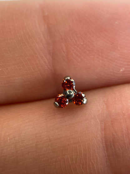 Piercing Grape Vermelho- Titânio