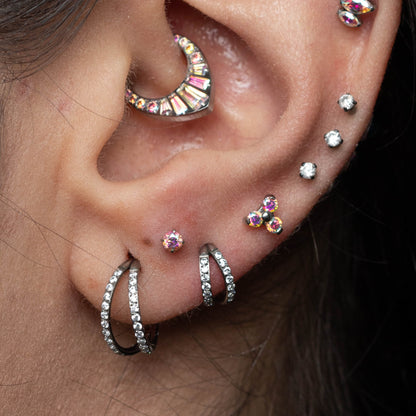Piercing Argola Duplet - Titânio