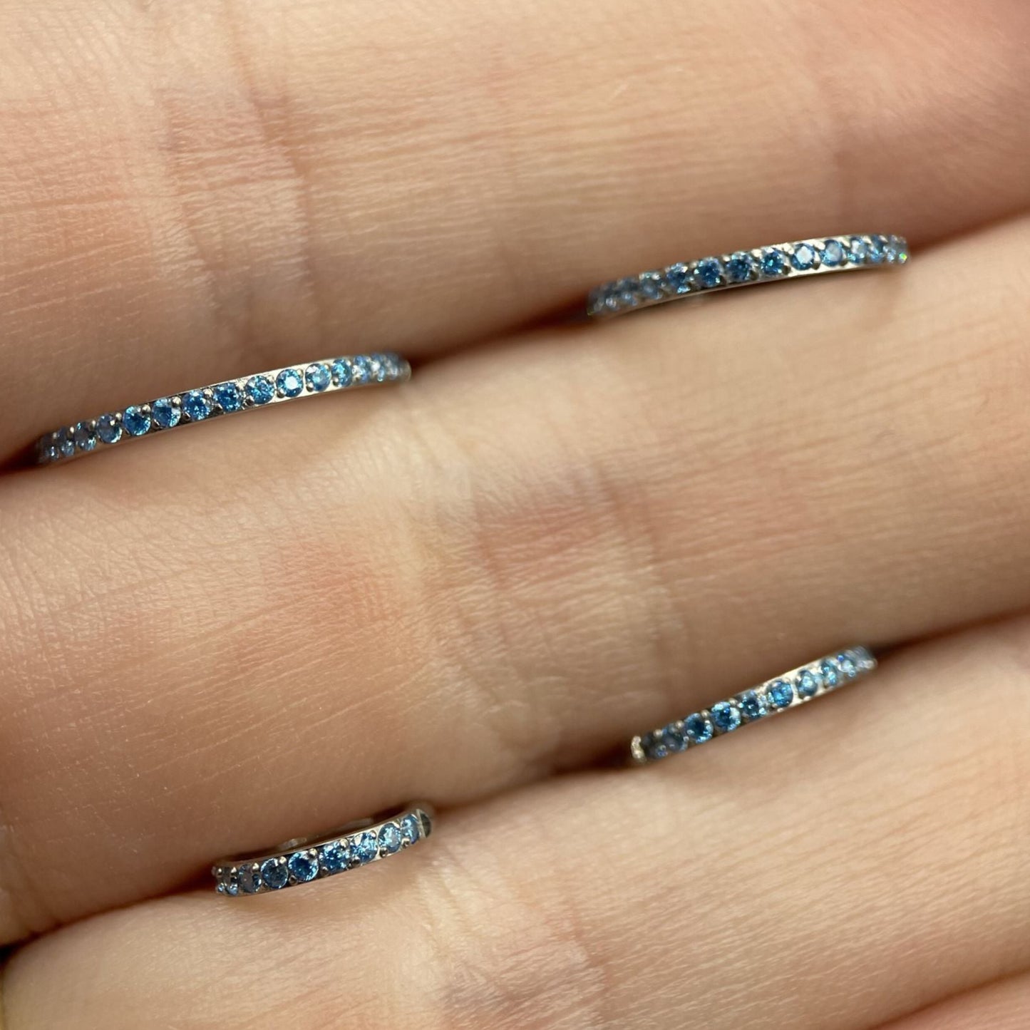 Piercing Argola Unic Azul- Titânio