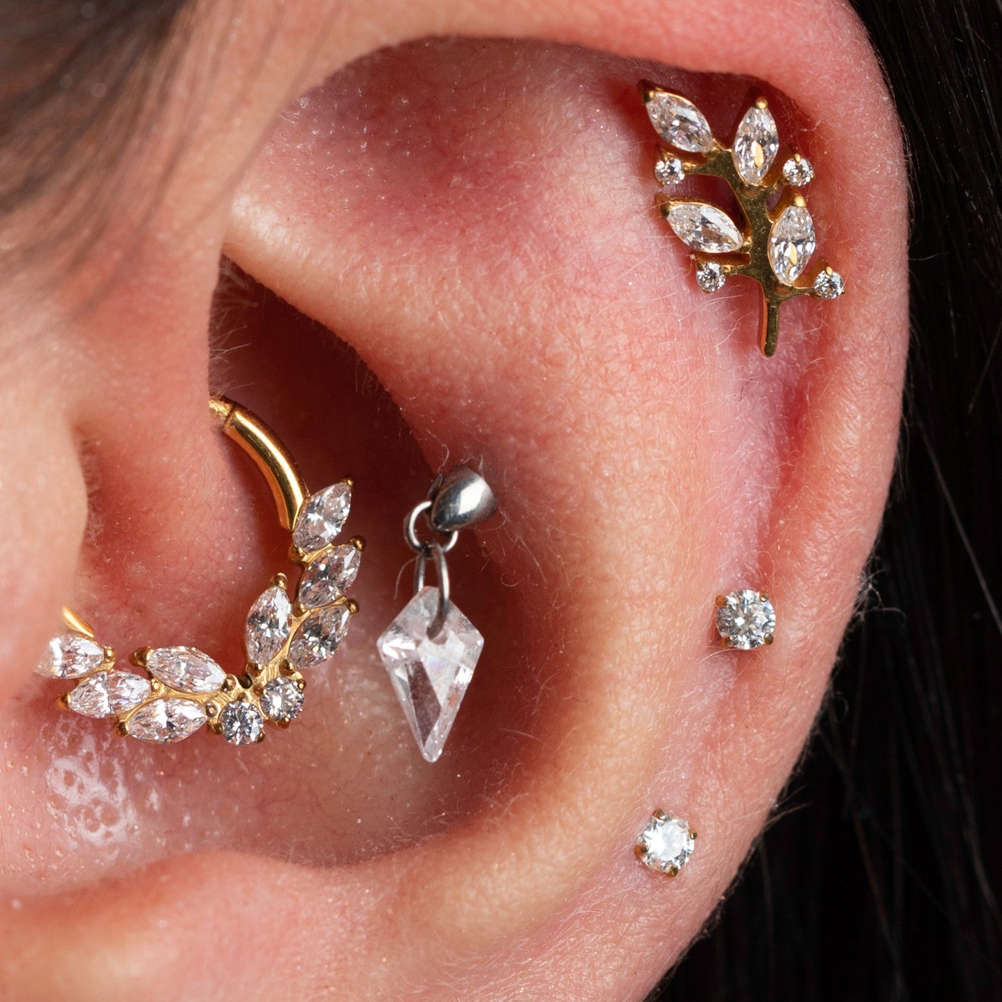 Piercing Tiny PVD Dourado - Titânio