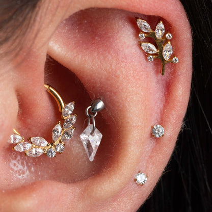 Piercing Tiny PVD Dourado - Titânio