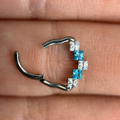 Piercing Cartier Azul- Titânio