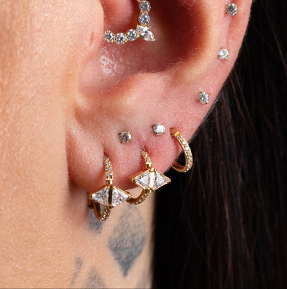 Piercing Argola Alexandra PVD Dourado - Titânio
