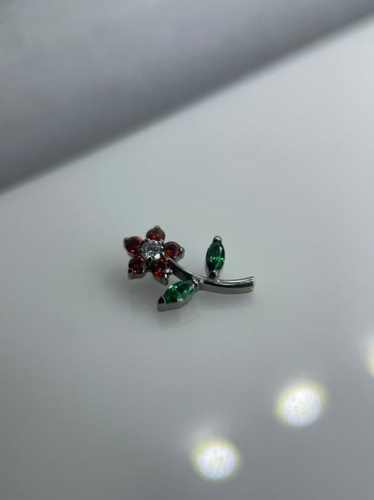 Piercing Lays Vermelho- Titânio