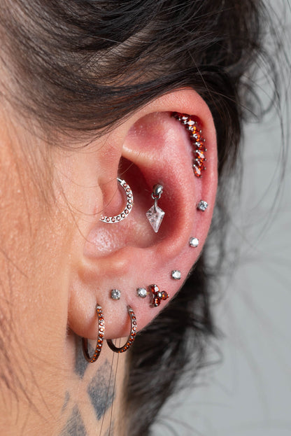 Piercing Grape Vermelho- Titânio