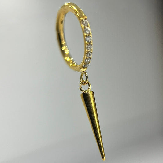 Piercing Argola PVD Gold Yoru- Titânio