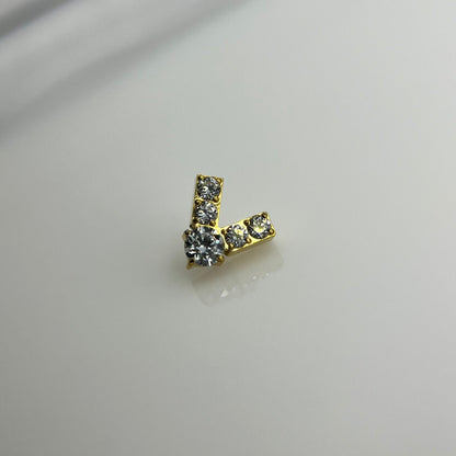 Piercing PVD Gold Vuiton- Titânio