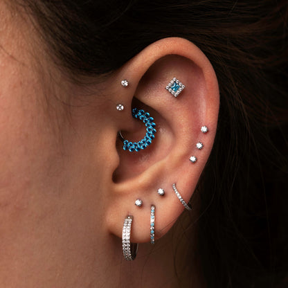 Piercing Royal Azul- Titânio