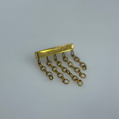 Piercing PVD Gold Elegant Chain -Titânio