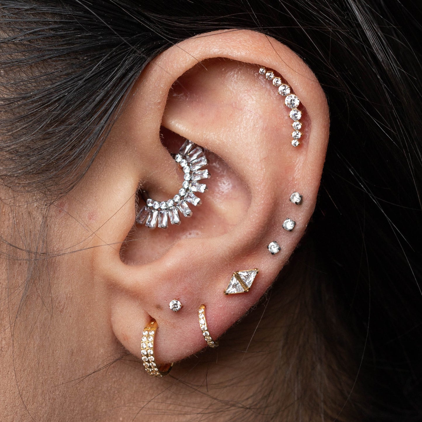 Piercing Harley PVD Dourado - Titânio