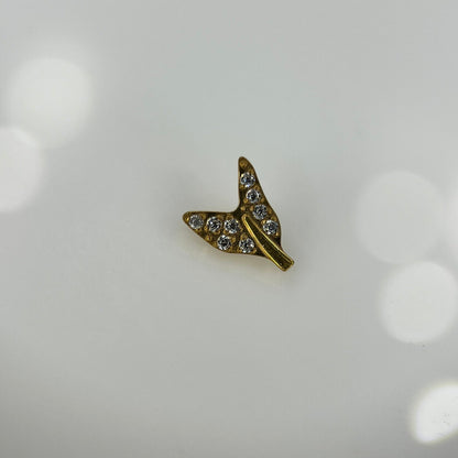 Piercing PVD Gold Tail- Titânio